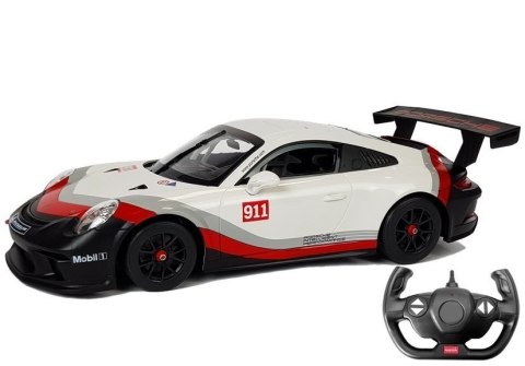 Auto R/C Porsche 911 GT3 CUP Rastar 1:14 Białe na pilota Auto R/C Porsche 911 GT3 CUP Rastar 1:14 Białe na pilota