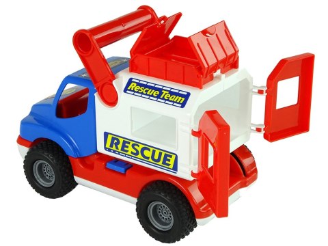 Samochód Ratowniczy Auto ConsTruck Niebiesko Biały Polesie 41937 Samochód Ratowniczy Auto ConsTruck Niebiesko Biały Polesie 41937