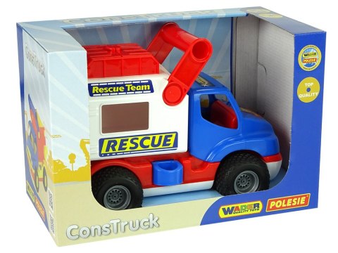 Samochód Ratowniczy Auto ConsTruck Niebiesko Biały Polesie 41937 Samochód Ratowniczy Auto ConsTruck Niebiesko Biały Polesie 41937