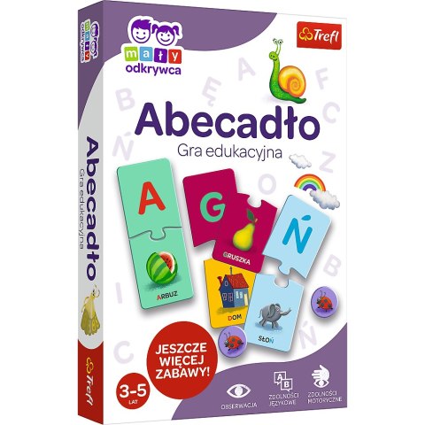 Gra Edukacyjna dla dzieci Abecadło Mały Odkrywca Trefl 01945 Gra Edukacyjna dla dzieci Abecadło Mały Odkrywca Trefl 01945