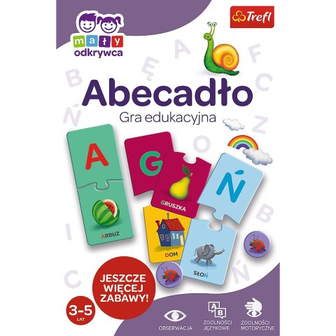Gra Edukacyjna dla dzieci Abecadło Mały Odkrywca Trefl 01945 Gra Edukacyjna dla dzieci Abecadło Mały Odkrywca Trefl 01945