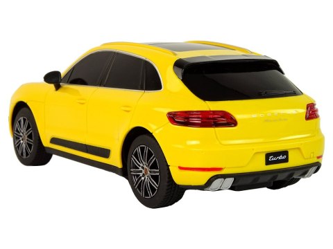 Auto R/C Porsche Macan Turbo 1:24 Rastar Żółty Auto R/C Porsche Macan Turbo 1:24 Rastar Żółty