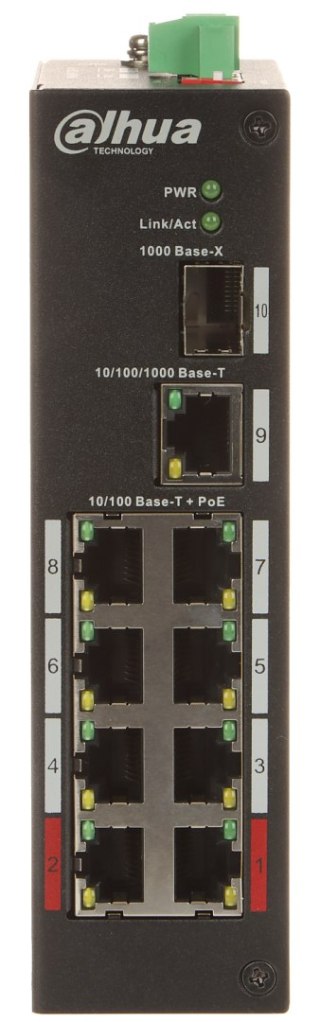 SWITCH PRZEMYSŁOWY POE PFS3110-8ET-96-V2 8-PORTOWY SFP DAHUA