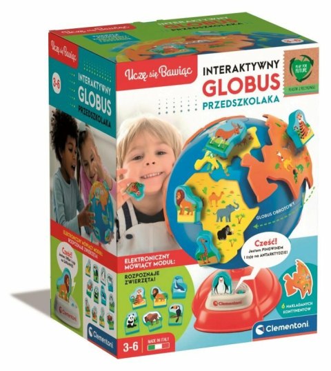 Interaktywny Globus Przedszkolaka Clementoni 50757 Interaktywny Globus Przedszkolaka Clementoni 50757
