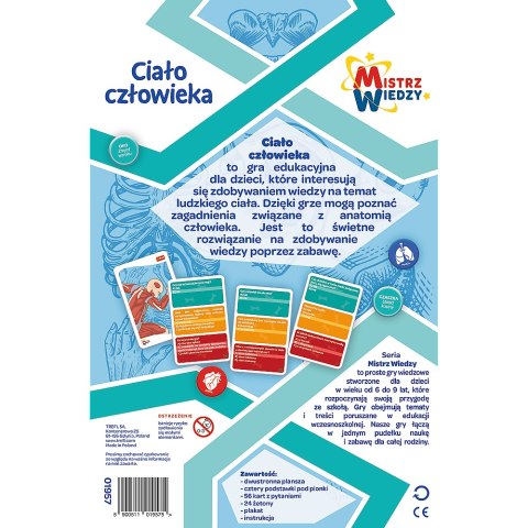 Gra Edukacyjna Ciało człowieka/ Mistrz Wiedzy Trefl 01957 Gra Edukacyjna Ciało człowieka/ Mistrz Wiedzy Trefl 01957