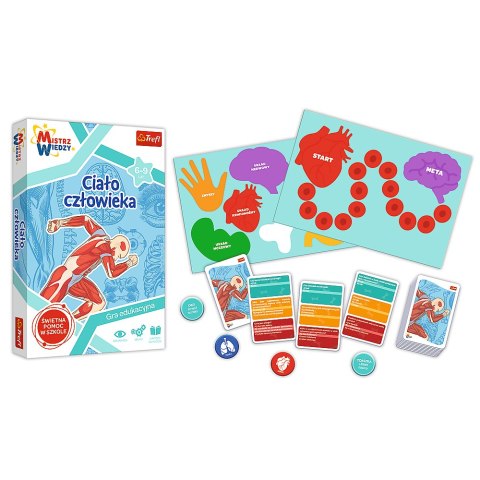 Gra Edukacyjna Ciało człowieka/ Mistrz Wiedzy Trefl 01957 Gra Edukacyjna Ciało człowieka/ Mistrz Wiedzy Trefl 01957