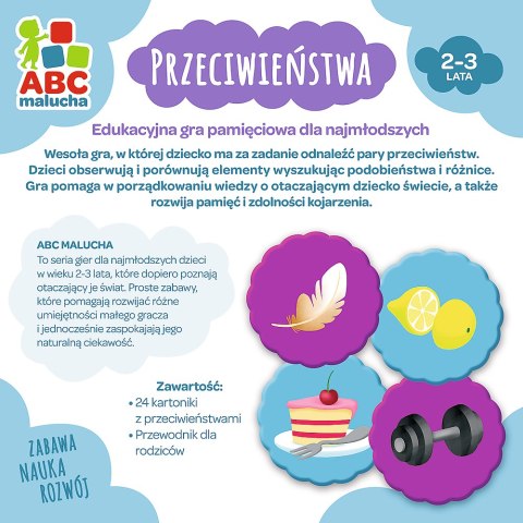 Gra Przeciwieństwa z Serii ABC Malucha Trefl 01943 Gra Przeciwieństwa z Serii ABC Malucha Trefl 01943