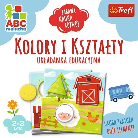 Gra Układanka Edukacyjna Kolory i kształty z Serii ABC Malucha Trefl 01939 Gra Układanka Edukacyjna Kolory i kształty z Serii ABC Malucha Trefl 01939