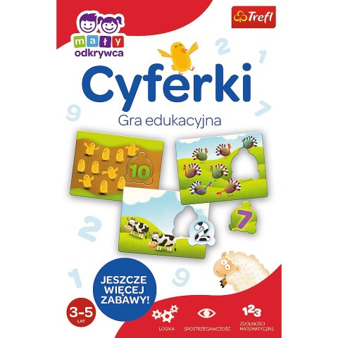 Gra edukacyjna Cyferki z Serii Mały Odkrywca Trefl 01946 Gra edukacyjna Cyferki z Serii Mały Odkrywca Trefl 01946