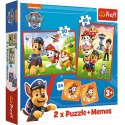 Puzzle - 2w1 + memos - Psia ekipa w akcji - Viacom PAW Patrol 93337