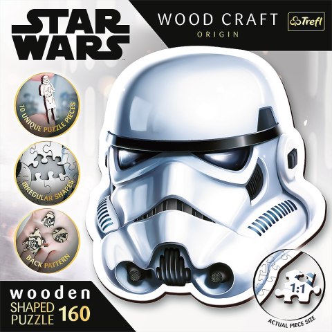Puzzle drewniane Star Wars 160 el. Hełm Szturmowca Trefl 20188 Puzzle drewniane Star Wars 160 el. Hełm Szturmowca Trefl 20188