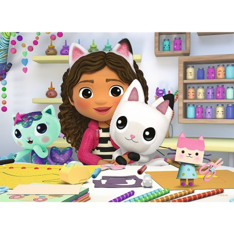 Puzzle - ''miniMaxi" - Kolorowy dzień Gabby / Trefl 56041 Puzzle - ''miniMaxi" - Kolorowy dzień Gabby / Trefl 56041