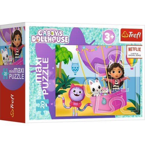 Puzzle - ''miniMaxi" - Kolorowy dzień Gabby / Trefl 56041 Puzzle - ''miniMaxi" - Kolorowy dzień Gabby / Trefl 56041