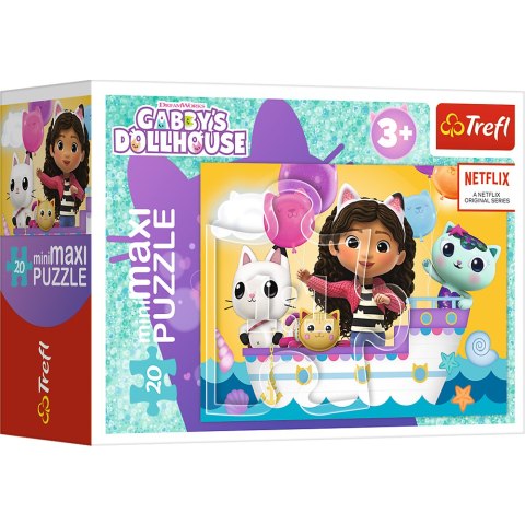 Puzzle - ''miniMaxi" - Kolorowy dzień Gabby / Trefl 56041 Puzzle - ''miniMaxi" - Kolorowy dzień Gabby / Trefl 56041