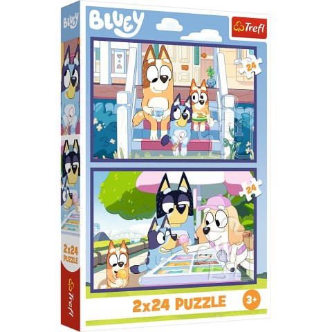 Puzzle - 2x24 - Zabawna Bluey - BBC Bluey Trefl 34446 Puzzle - 2x24 - Zabawna Bluey - BBC Bluey Trefl 34446