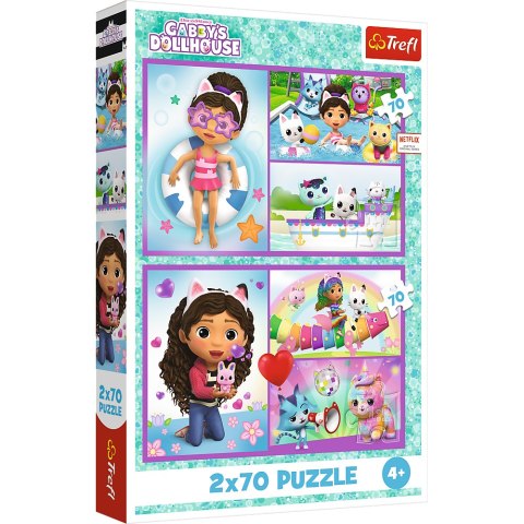 Puzzle - 2x70 - Baw się z Gabby Trefl 34438 Puzzle - 2x70 - Baw się z Gabby Trefl 34438