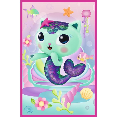 Puzzle 3x50 - Poznajcie Gabby i kotki Gabbys Dollhouse Trefl 34876 Puzzle 3x50 - Poznajcie Gabby i kotki Gabbys Dollhouse Trefl 34876