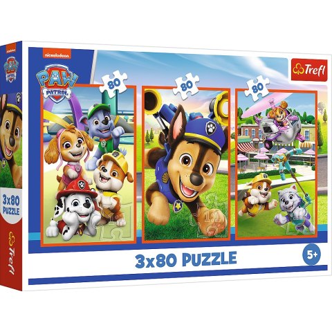 Puzzle - 3x80 - Psia zgraja Psi Patrol Trefl 34886 Puzzle - 3x80 - Psia zgraja Psi Patrol Trefl 34886