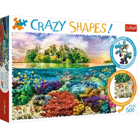 Puzzle - 600 Crazy Shapes - Tropikalna wyspa 11113 Puzzle - 600 Crazy Shapes - Tropikalna wyspa 11113