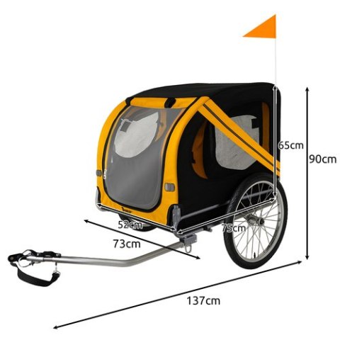 Przyczepka rowerowa dla zwierząt Purlov 25373 Przyczepka rowerowa dla zwierząt Purlov 25373