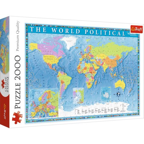 Puzzle - 2000 - Polityczna mapa świata - 27099 Puzzle - 2000 - Polityczna mapa świata - 27099
