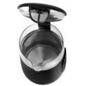 AD 1305 black silver Czajnik elektryczny szklany led z regulacją temperatury 1,7l