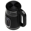 AD 1305 black silver Czajnik elektryczny szklany led z regulacją temperatury 1,7l