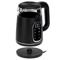 AD 1305 black silver Czajnik elektryczny szklany led z regulacją temperatury 1,7l