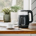 AD 1305 black silver Czajnik elektryczny szklany led z regulacją temperatury 1,7l