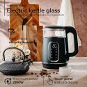 AD 1305 black silver Czajnik elektryczny szklany led z regulacją temperatury 1,7l