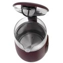 AD 1305 burgundy Czajnik elektryczny szklany led z regulacją temperatury 1,7l