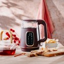 AD 1305 burgundy Czajnik elektryczny szklany led z regulacją temperatury 1,7l