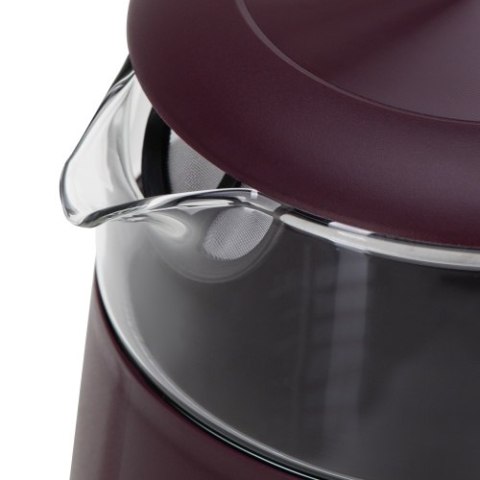 AD 1305 burgundy Czajnik elektryczny szklany led z regulacją temperatury 1,7l AD 1305 burgundy Czajnik elektryczny szklany led z regulacją temperatury 1,7l
