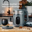 AD 1305 grey Czajnik elektryczny szklany led z regulacją temperatury 1,7l