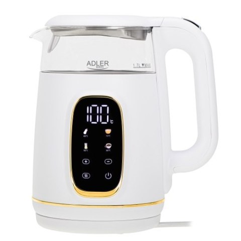 AD 1305 white gold Czajnik elektryczny szklany led z regulacją temperatury 1,7l AD 1305 white gold Czajnik elektryczny szklany led z regulacją temperatury 1,7l
