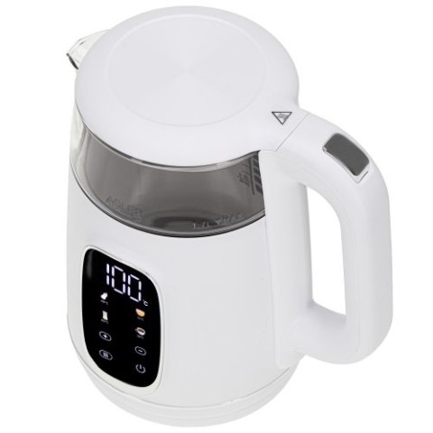 AD 1305 white silver Czajnik elektryczny szklany led z regulacją temperatury 1,7l AD 1305 white silver Czajnik elektryczny szklany led z regulacją temperatury 1,7l
