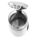 AD 1305 white silver Czajnik elektryczny szklany led z regulacją temperatury 1,7l