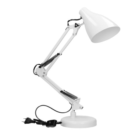 DIAN lampa biurkowa. 60W stalowa, biała DIAN lampa biurkowa. 60W stalowa, biała