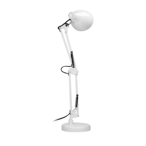 DIAN lampa biurkowa. 60W stalowa, biała DIAN lampa biurkowa. 60W stalowa, biała