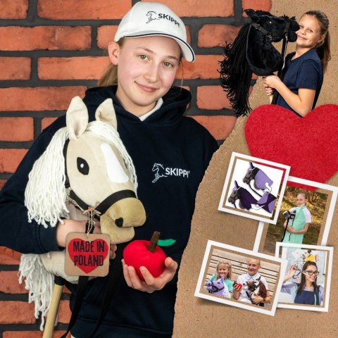 Hobby Horse Skippi A3 - Almond - Ecru - Jasny beż - kantar i wodze Hobby Horse Skippi A3 - Almond - Ecru - Jasny beż - kantar i wodze