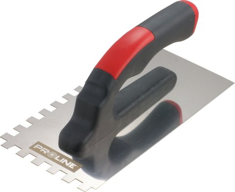 Paca nierdzewna 270*130mm ząb 10*10 rącz.plast.otw. proline Paca nierdzewna 270*130mm ząb 10*10 rącz.plast.otw. proline