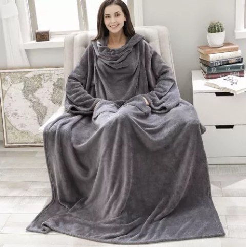 Bluza- kocoszlafrok jasnoszary Ruhhy 22649 Bluza- kocoszlafrok jasnoszary Ruhhy 22649