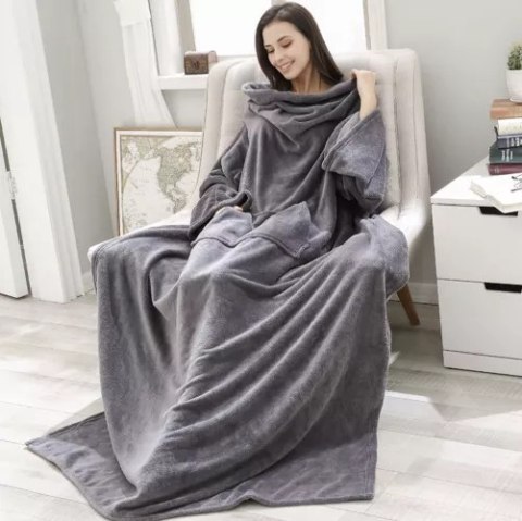 Bluza- kocoszlafrok jasnoszary Ruhhy 22649 Bluza- kocoszlafrok jasnoszary Ruhhy 22649