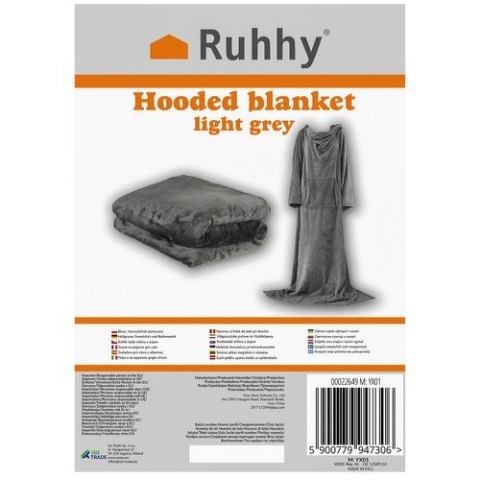 Bluza- kocoszlafrok jasnoszary Ruhhy 22649 Bluza- kocoszlafrok jasnoszary Ruhhy 22649