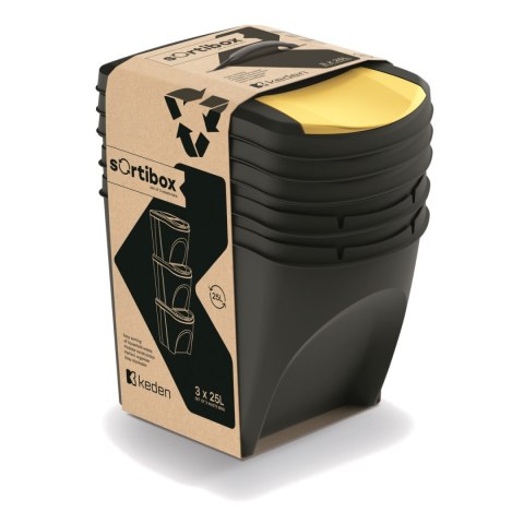 Kosz na śmieci Keden SORTI BOX - czarny recykling Kosz na śmieci Keden SORTI BOX - czarny recykling