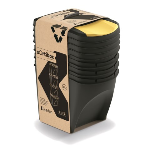 Kosz na śmieci Keden SORTI BOX - czarny recykling Kosz na śmieci Keden SORTI BOX - czarny recykling