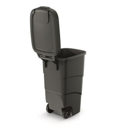 Kosz ogrodowy WHEELER 90 L - czarny recykling