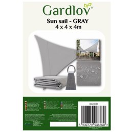 Żagiel przeciwsłoneczny 4x4x4m-szary Gardlov 23141