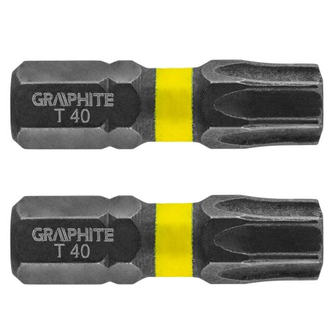 Bity udarowe TX40 x 25 mm, 2 szt. Bity udarowe TX40 x 25 mm, 2 szt.
