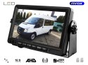 Monitor samochodowy z funkcją rejestratora lcd 7cali ahd z obsługą bezprzewodowej kamery 12v 24v